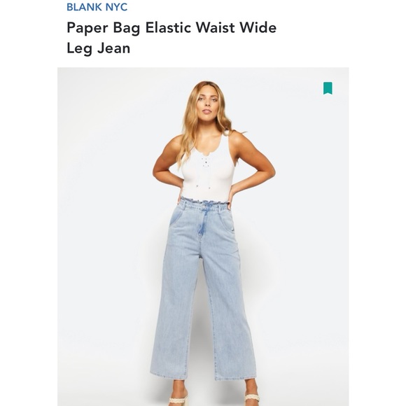 Blank NYC Paperbag Waist Jenas - Picture 1 of 5